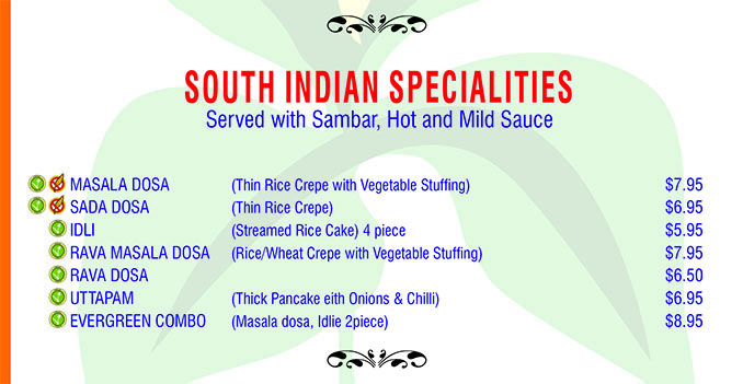South Indian Specialities